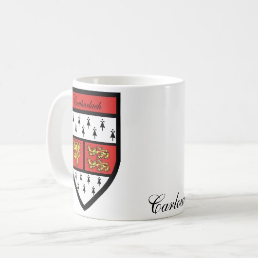 Landkreis Carlow Karten-u. Wappen-Tassen Kaffeetasse (Vorderseite Links)