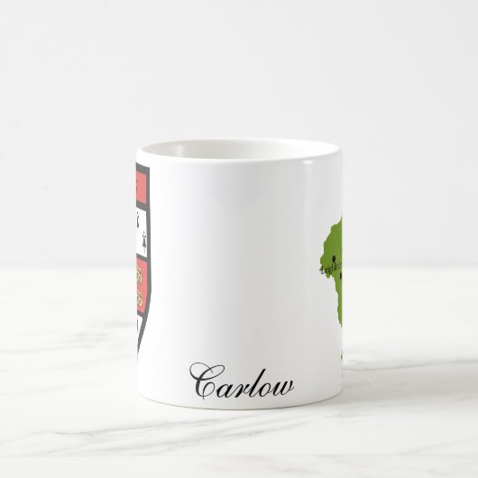 Landkreis Carlow Karten-u. Wappen-Tassen Kaffeetasse (Mittel)