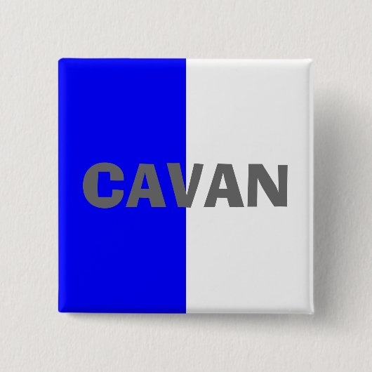 Landkreis Cavan Flag Abzeichen Button (Vorderseite)