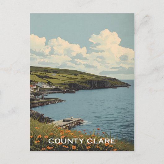 Landkreis Clare Irland Postkarte (Vorderseite)