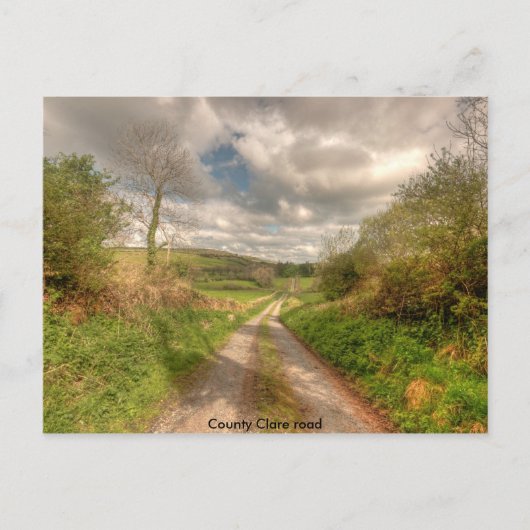 Landkreis Clare Road Postkarte (Vorderseite)