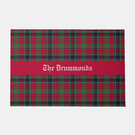 Landkreis Clare Tartan individuell anpassbar Fußmatte (Vorderseite)