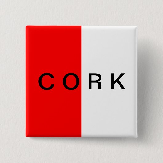 Landkreis Cork Flag Abzeichen Button (Vorderseite)