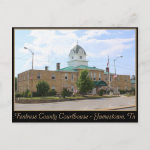Landkreis Courthouse Fentress - Jamestown, TN Postkarte