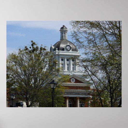 Landkreis Courthouse in Madison, GA Poster (Vorne)