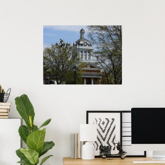 Landkreis Courthouse in Madison, GA Poster (Heimbüro)
