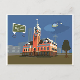 Landkreis Courthouse, Merrill, Wisconsin Postkarte