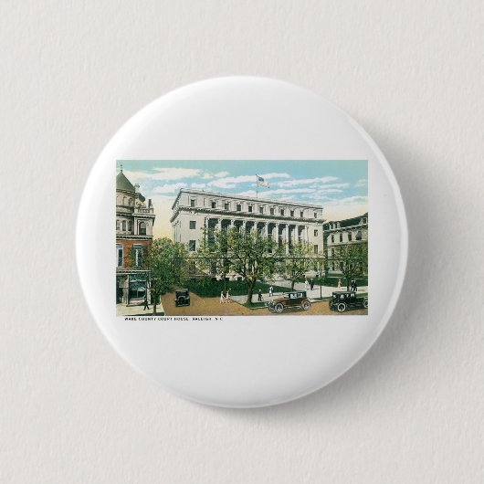 Landkreis Courthouse, Raleigh, North Carolina Button (Vorderseite)
