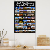 Landkreis Courthouses of Middle Tennessee Poster (Küche)