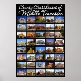 Landkreis Courthouses of Middle Tennessee Poster