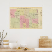 Landkreis Custer und Logan, Nebraska Poster (Küche)