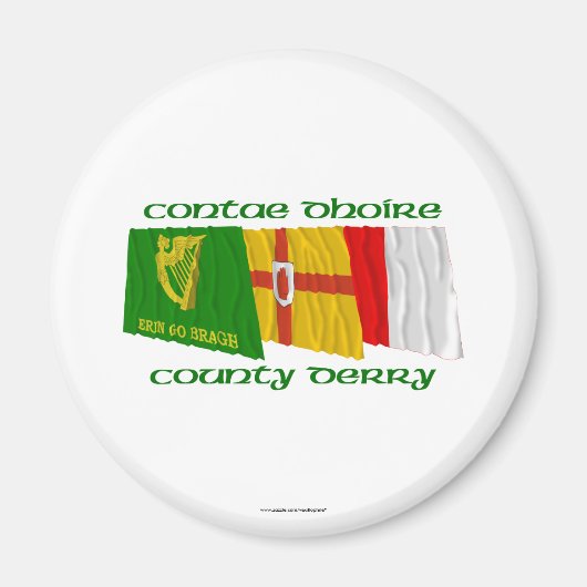 Landkreis Derry Flags Magnet (Vorne)