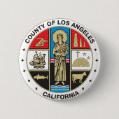 Landkreis des Siegels Los Angeles Button (Vorderseite)