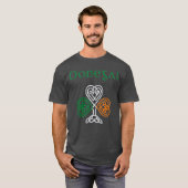 Landkreis Donegal Kleeblatt Irland Flaggenkrebse u T-Shirt (Vorne ganz)