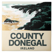 Landkreis Donegal Seaside Reiseplakat Fliese (Vorderseite)