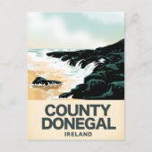 Landkreis Donegal Seaside Reiseplakat Postkarte (Vorderseite)