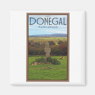 Landkreis Donegal - Steinkreuz Magnet