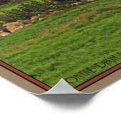 Landkreis Donegal - Steinkreuz Poster (Ecke)