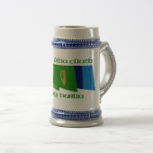 Landkreis-Dublin-Flaggen Bierglas (VorderseiteRechts)