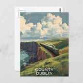 Landkreis Dublin Postkarte (Vorne/Hinten)