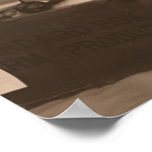 Landkreis Fair Blue Ribbon Erster Preis Frucht in  Poster (Ecke)