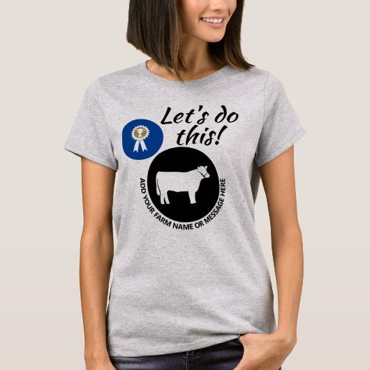 Landkreis Fair Livestock Market Steering T-Shirt (Vorderseite)