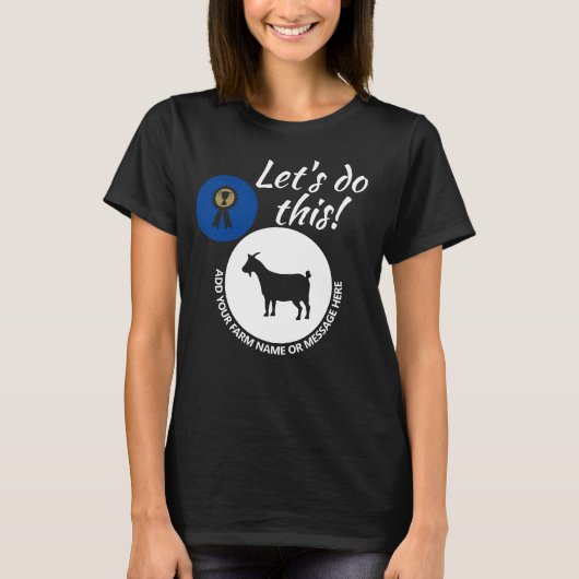 Landkreis Fair Livestock Pygmy Goat Show Dark T-Shirt (Vorderseite)