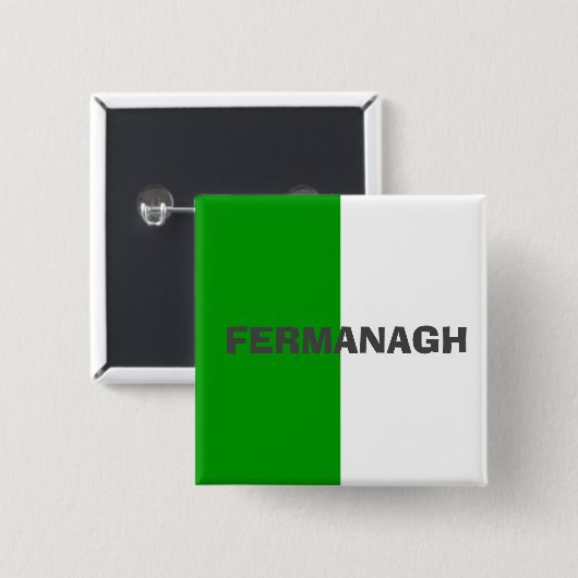 Landkreis Fermanagh Flag Abzeichen Button (Vorne & Hinten)
