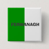 Landkreis Fermanagh Flag Abzeichen Button (Vorderseite)