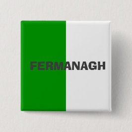 Landkreis Fermanagh Flag Abzeichen Button