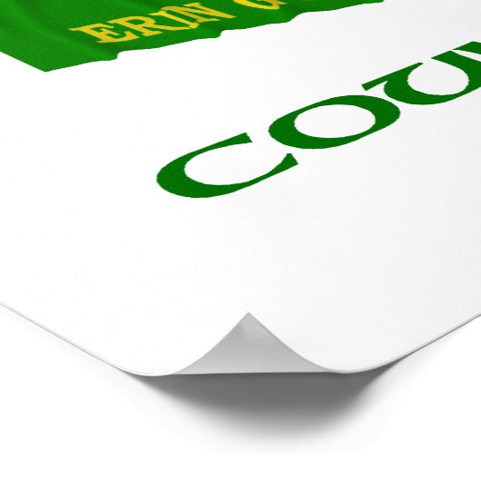 Landkreis Fermanagh Flags Poster (Ecke)