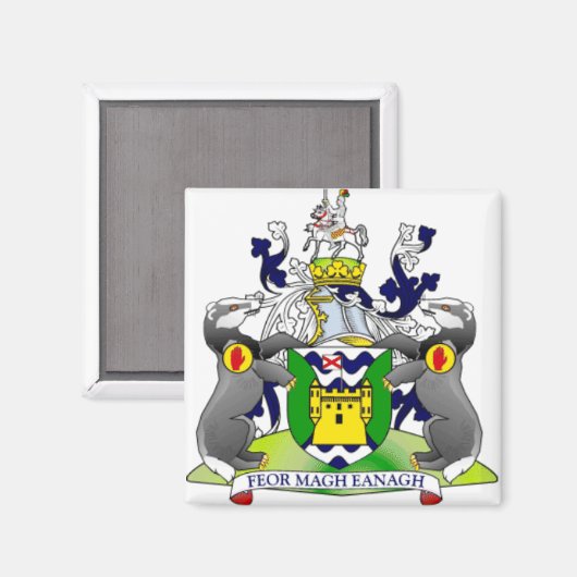 LANDKREIS Fermanagh Irland Magnet (Vorderseite/Rückseite)