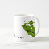 Landkreis Fermanagh Karten-u. Wappen-Tassen Kaffeetasse (VorderseiteRechts)