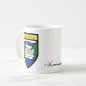 Landkreis Fermanagh Karten-u. Wappen-Tassen Kaffeetasse (Vorderseite Links)