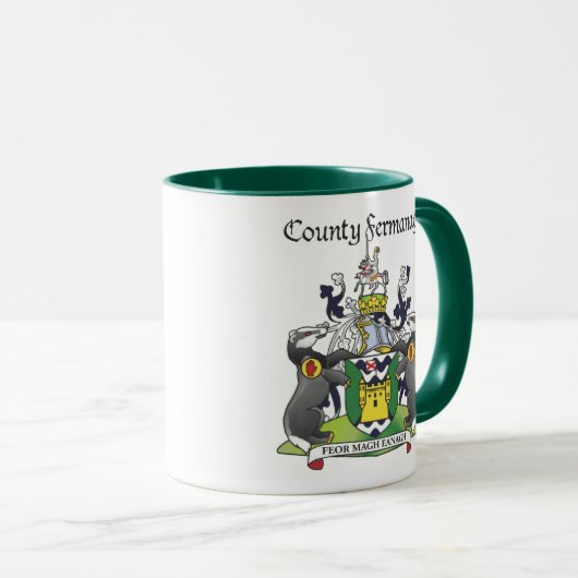 Landkreis Fermanagh Tasse (VorderseiteRechts)