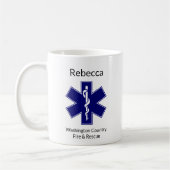 Landkreis Fire Rescue EMT/EMS Coffee Tasse (Links)