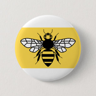 Landkreis-Flagge von größerem Manchester Button