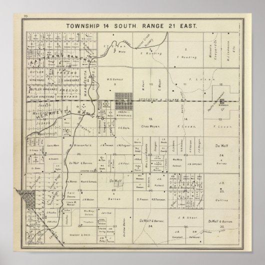 Landkreis Fresno, Kalifornien 13 Poster (Vorne)