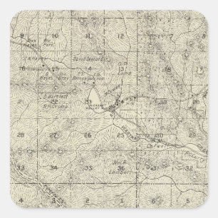 Landkreis Fresno, Kalifornien 19 Quadratischer Aufkleber