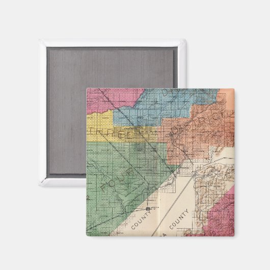 Landkreis Fresno, Kalifornien 31 Magnet (Vorderseite/Rückseite)