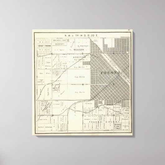 Landkreis Fresno, Kalifornien 32 Leinwanddruck (Vorderseite)