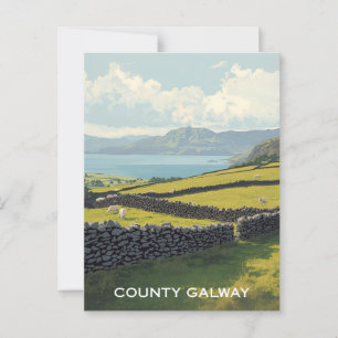 Landkreis Galway Irland Postkarte