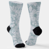 Landkreis Hütte Velvety Blue Daisy Socken (Gewinkelt)