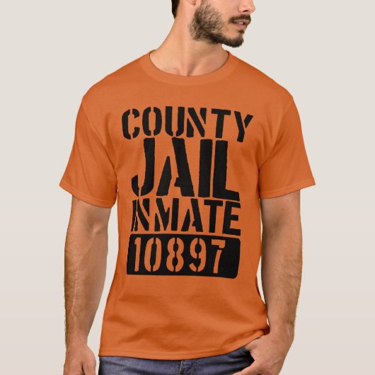 Landkreis Inmate Funny Gefängnisstrafe Halloween K T-Shirt (Vorderseite)