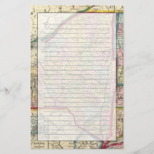 Landkreis Karte der Staaten von New York