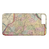 Landkreis-Karte der Staaten von New York Case-Mate iPhone Hülle (Rückseite (Horizontal))