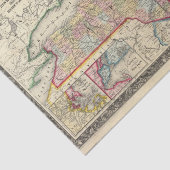 Landkreis-Karte der Staaten von New York Seidenpapier (Ausschnitt)