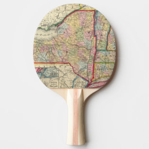 Landkreis-Karte der Staaten von New York Tischtennis Schläger