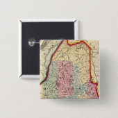 Landkreis Karte des Staat Maine Button (Vorne & Hinten)