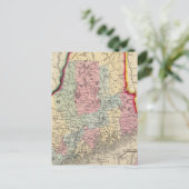 Landkreis-Karte des Staat von Maine Postkarte (Stehend Vorderseite)